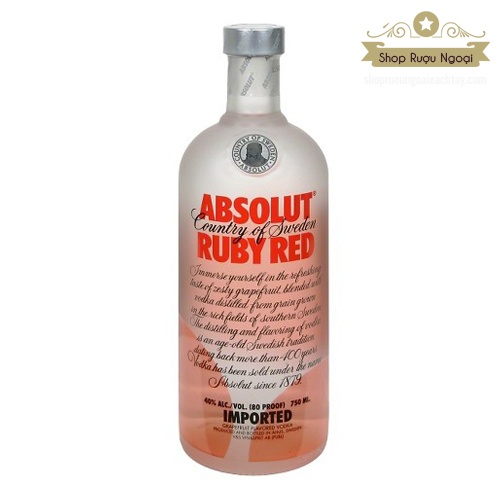 Rượu Absolut Ruby Red 750ml - shopruoungoaixachtay.com