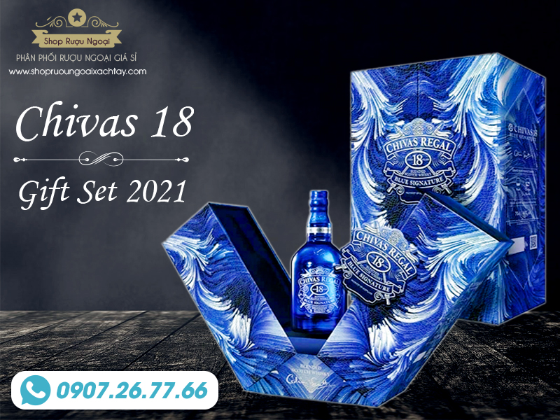 Rượu Chivas 18 mẫu mới 2021 Tân Sửu
