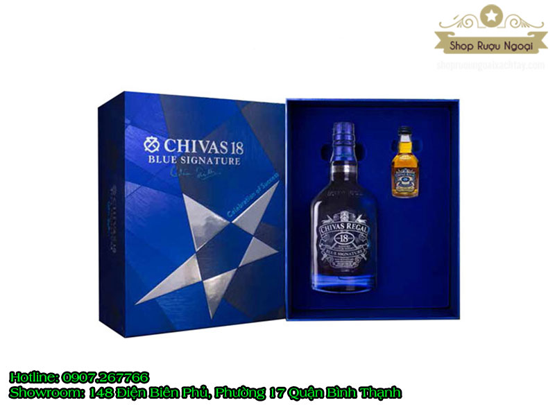 Rượu Chivas 18 Blue Hộp Quà 2018